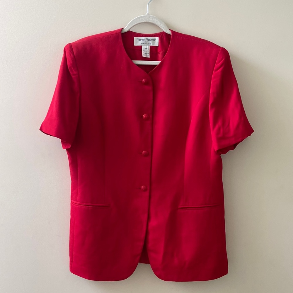 RENA ROWAN Vintage Short Sleeve Blazer